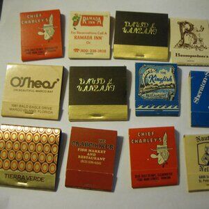 lot of old vintage Rear Strike matchbooks, variety